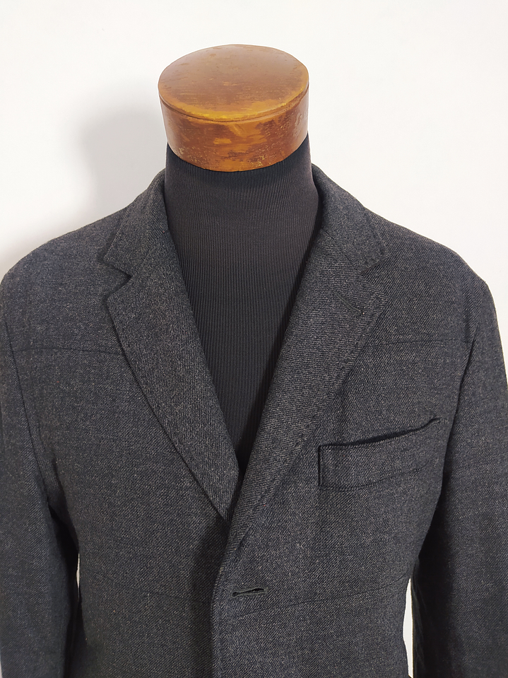 Blazer Bogner 100% Lana Virgen con Detalles en Cuero – Talla 48/50 (118 cm Pecho) 6