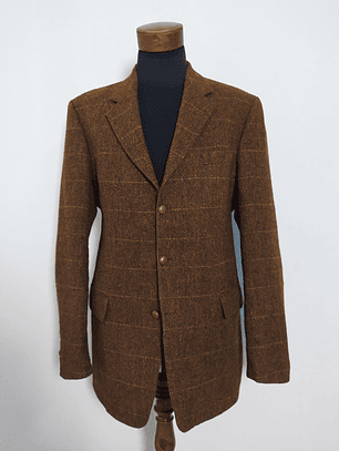 Blazer Harris Tweed Barutti 100% Lana Virgen – Talla 52 / 44L (124 cm Pecho)
