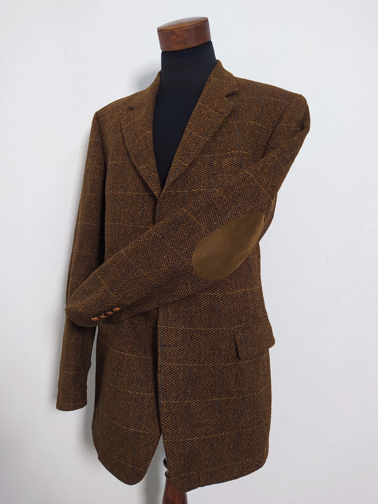 Blazer Harris Tweed Barutti 100% Lana Virgen – Talla 52 / 44L (124 cm Pecho) 7