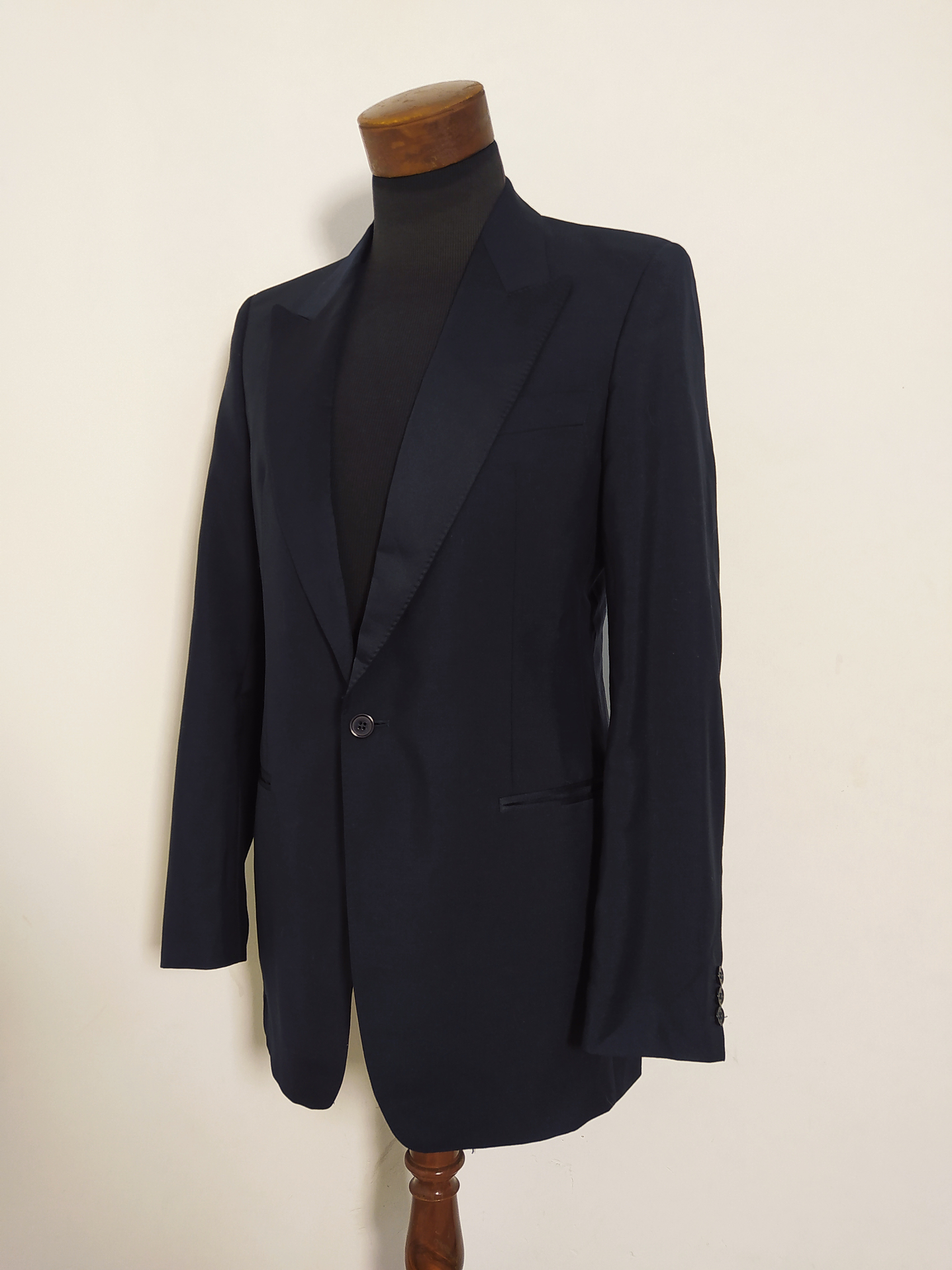 Blazer BOSS Mohair-Wool Slim Fit Azul Marino – Talla 44/46 (108 cm Pecho) 2