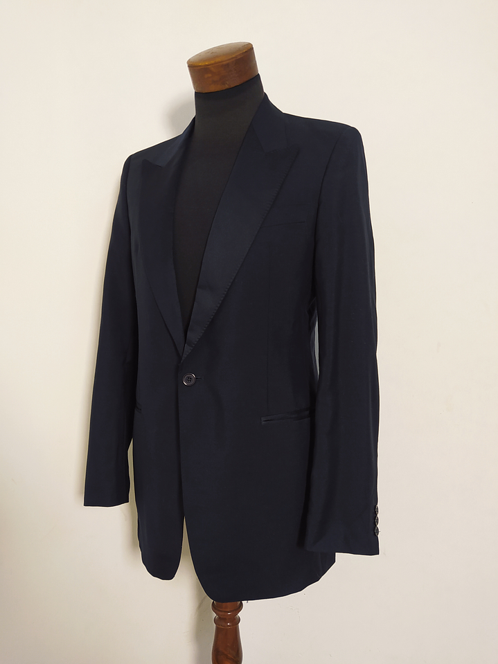 Blazer BOSS Mohair-Wool Slim Fit Azul Marino – Talla 44/46 (108 cm Pecho) 2