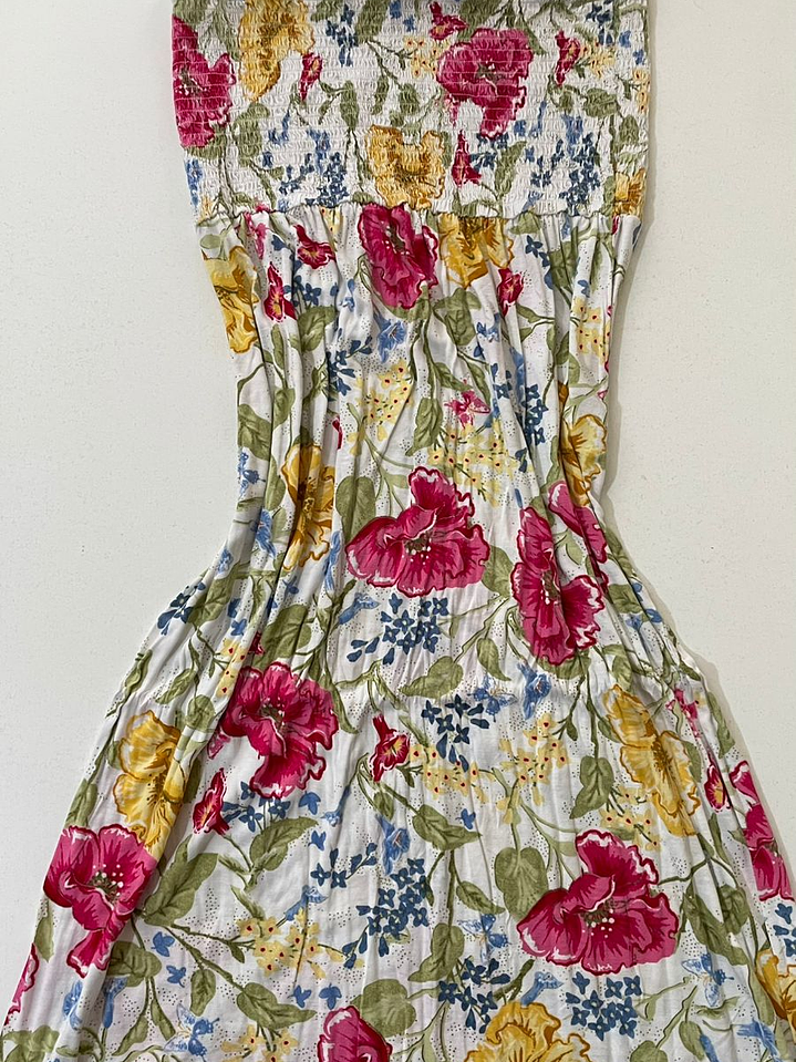 Vestido extra largo floreado talla M 1