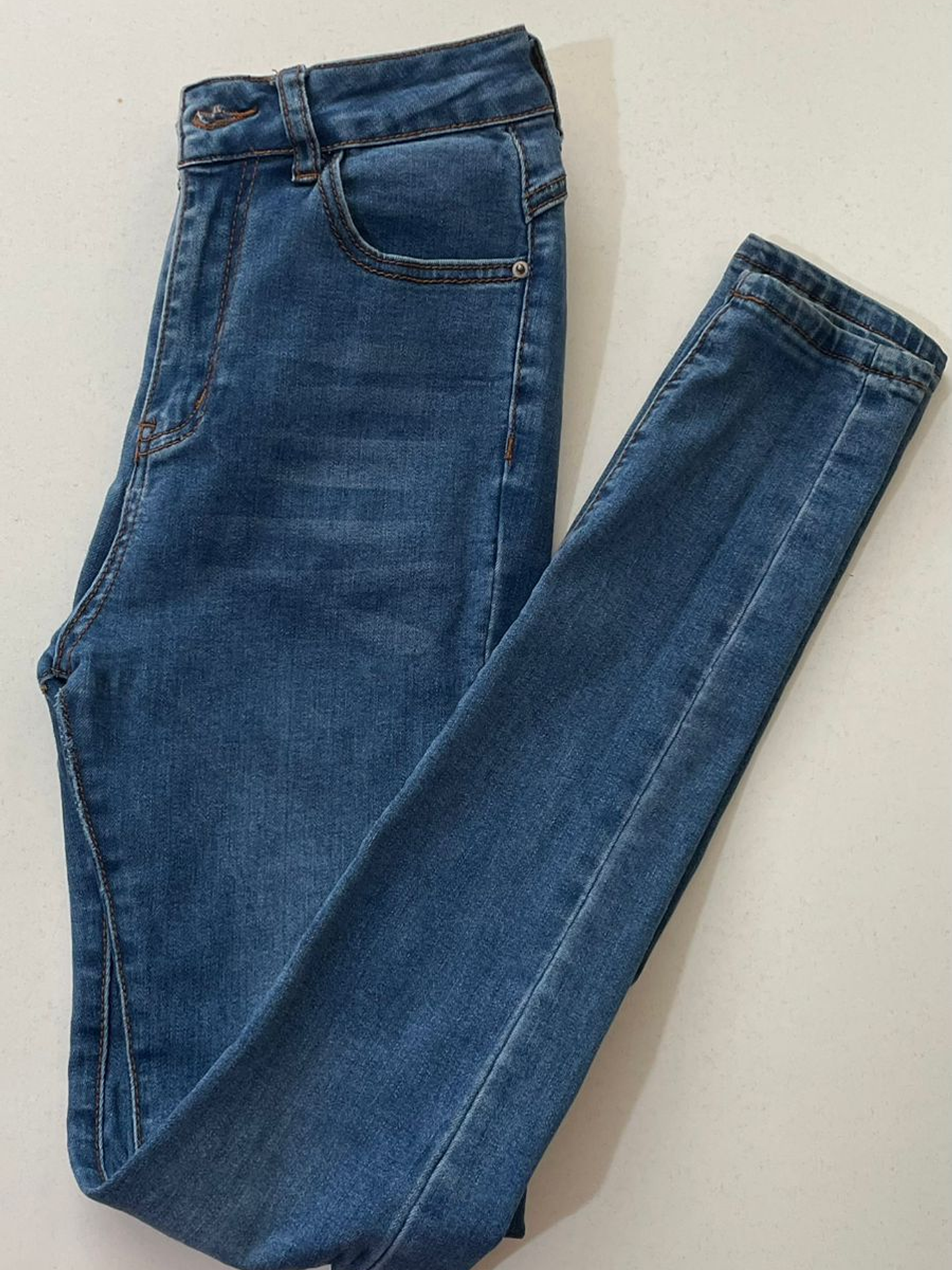 Skinny jeans tiro alto Menina talla 38 1