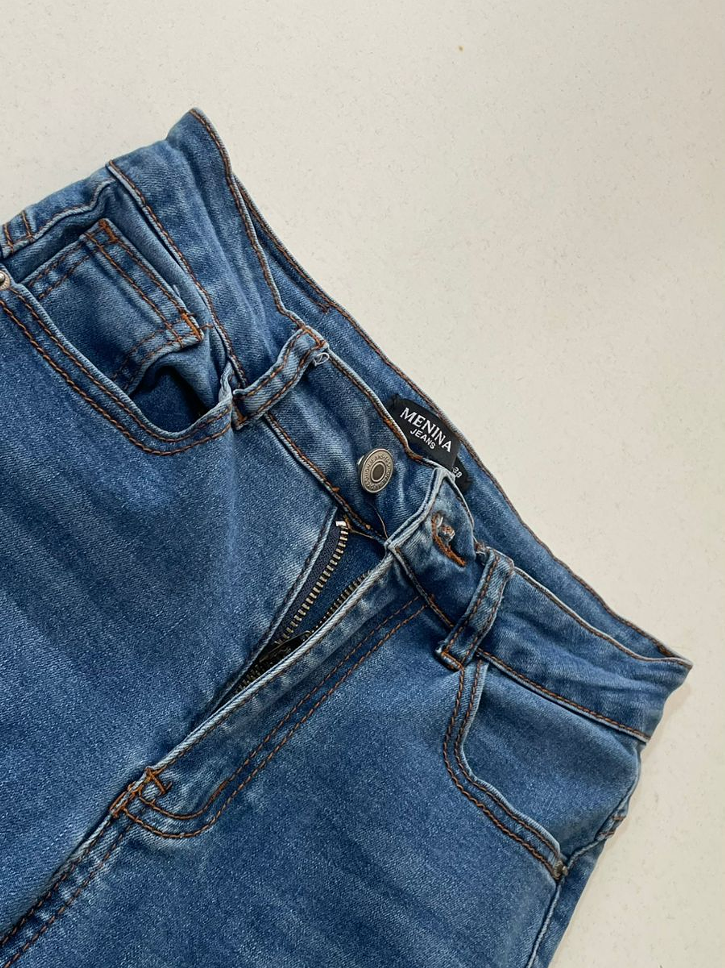 Skinny jeans tiro alto Menina talla 38 2