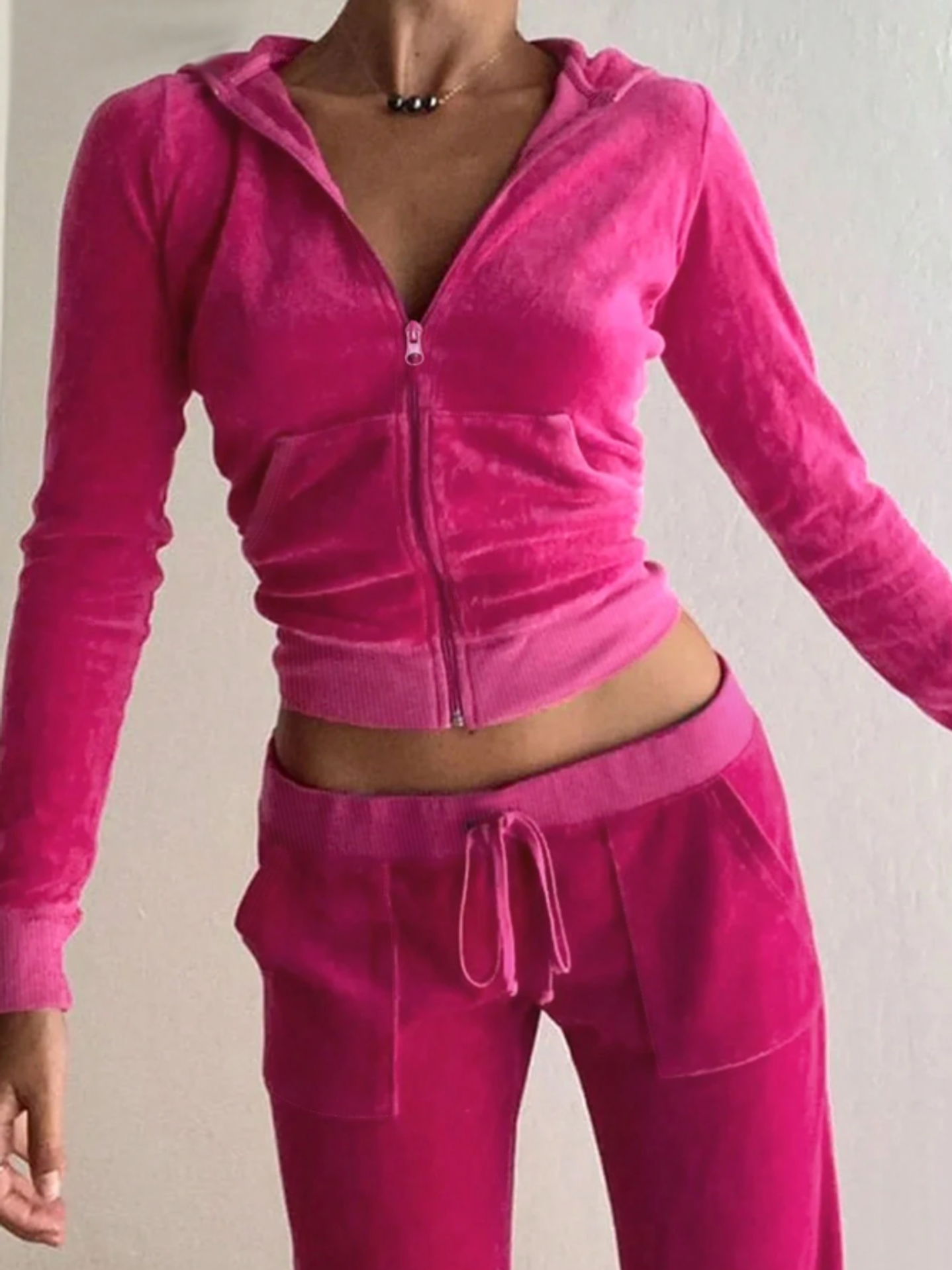 Conjunto deportivo juvenil fucsia talla XS mujer 1