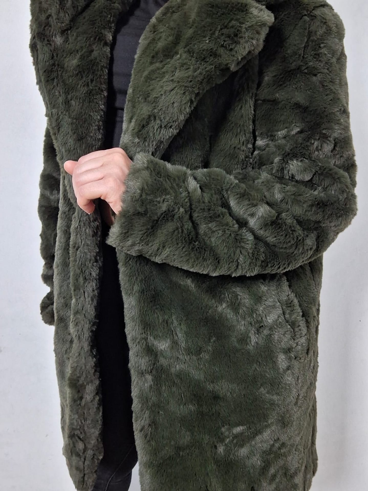 Abrigo eco piel verde TALLA ML 6