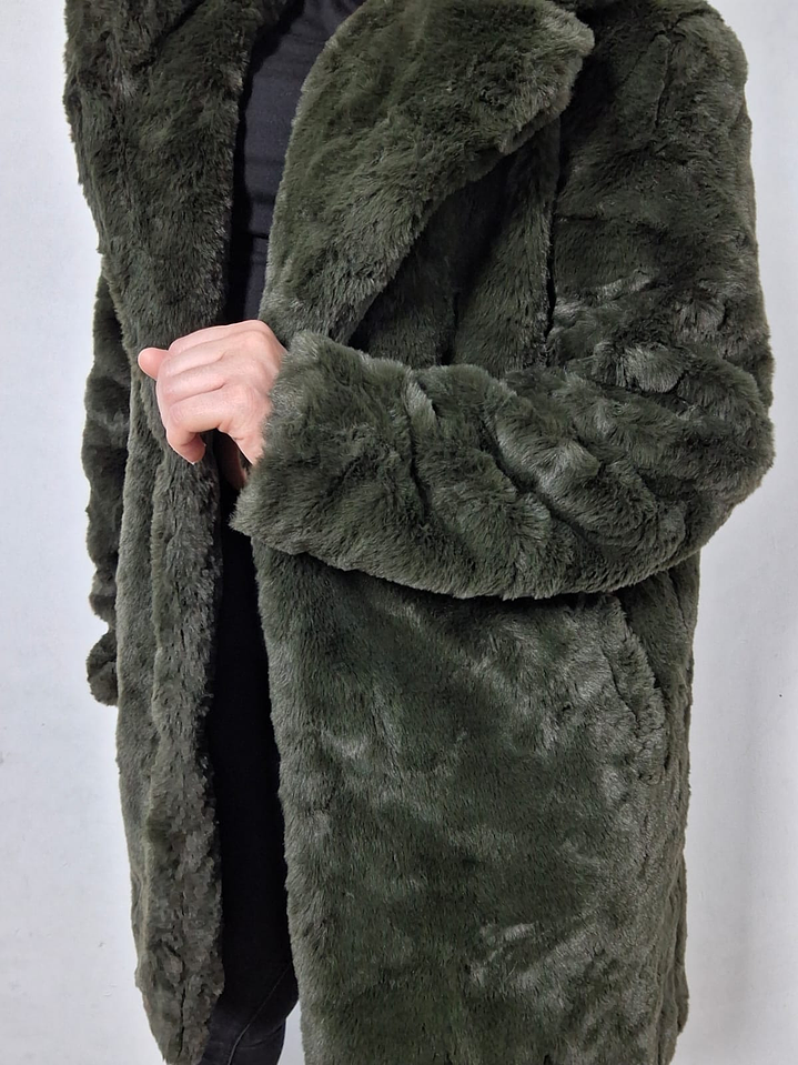 Abrigo eco piel verde TALLA ML 6