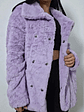 Abrigo eco piel lila TALLA SM - Miniatura 2