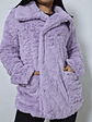 Abrigo eco piel lila TALLA SM - Miniatura 5