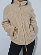 Abrigo eco piel beige tipo teddy TALLA ML - Miniatura 1