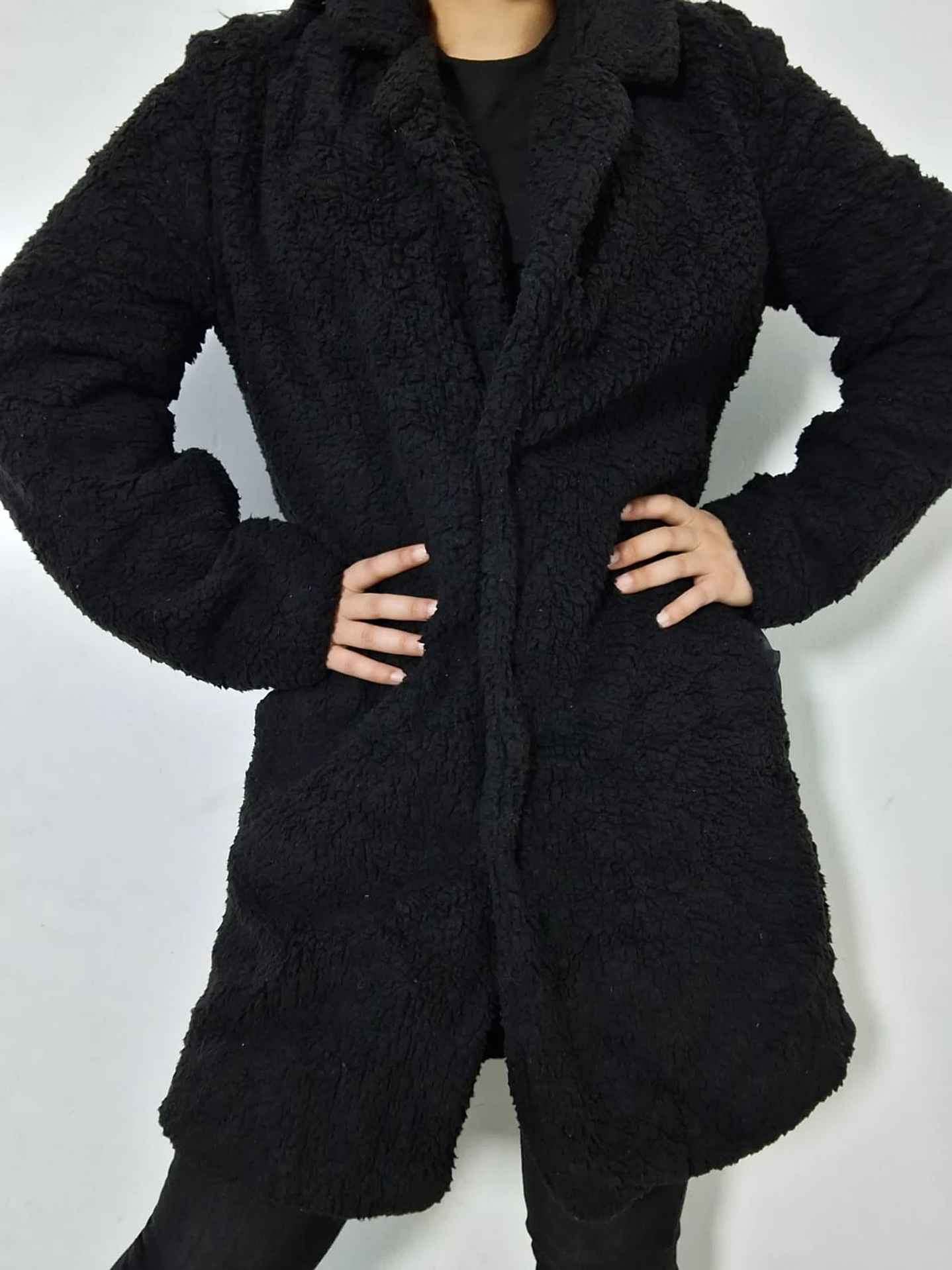 Abrigo eco piel Cityview negro TALLA SM 3