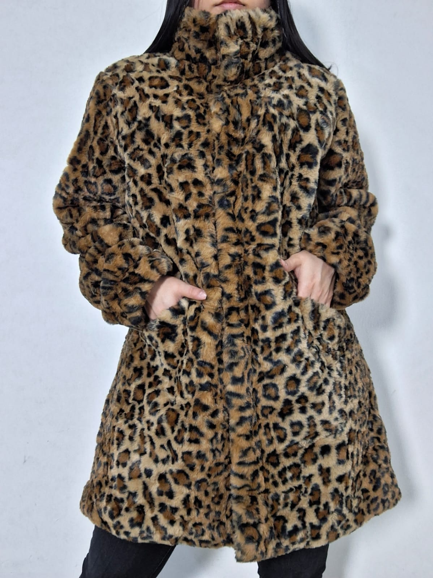 Abrigo eco piel animal print Gina TALLA ML 1