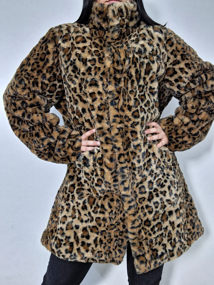 Abrigo eco piel animal print Gina TALLA ML 2
