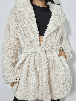 Abrigo eco piel H&M crudo TALLA LXL