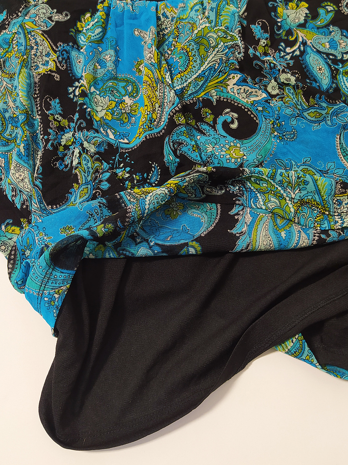 Blusa Negra Paisley Talla PM VM02 3