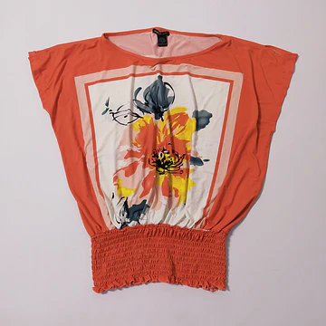 Blusa Coral Floral Talla L VM04