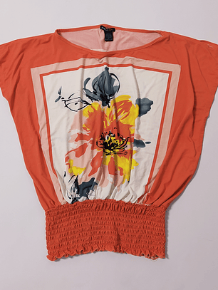 Blusa Coral Floral Talla L VM04