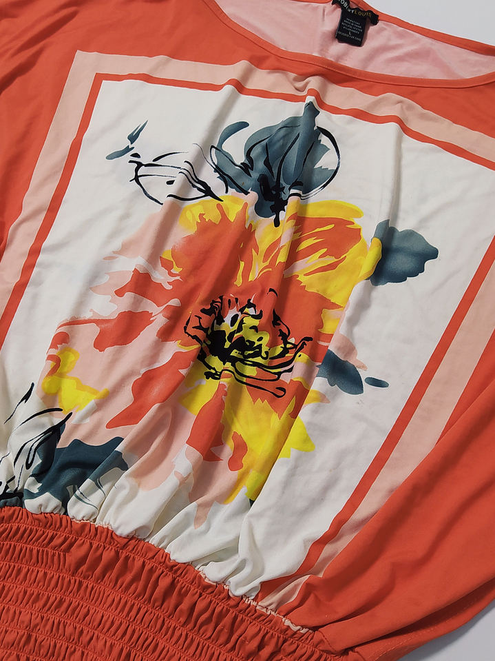 Blusa Coral Floral Talla L VM04 2