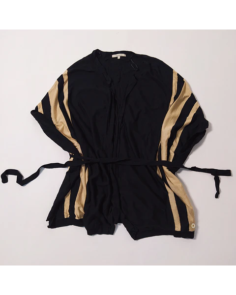 Kimono Negro Beige Talla S VM05