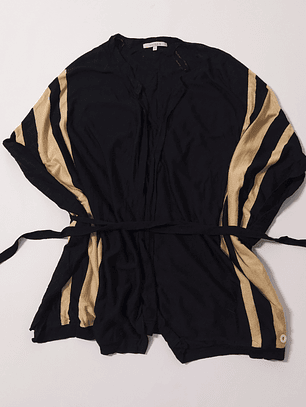 Kimono Negro Beige Talla S VM05