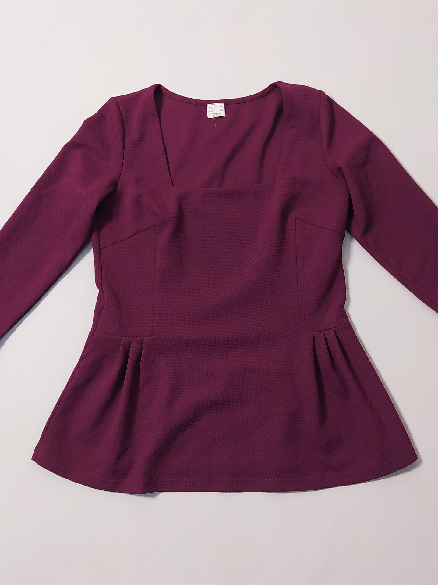 Blusa Burdeo Talla 38 VM06 1