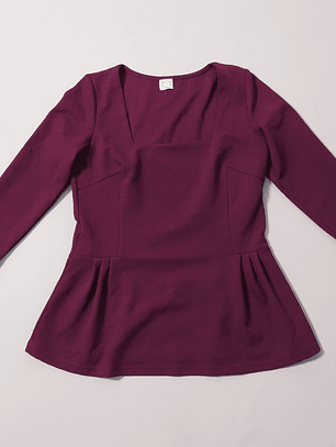 Blusa Burdeo Talla 38 VM06