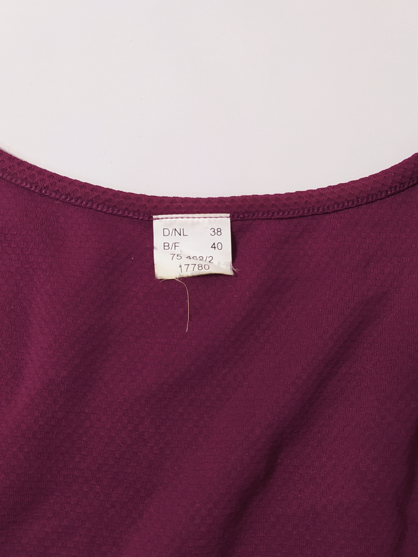 Blusa Burdeo Talla 38 VM06 3