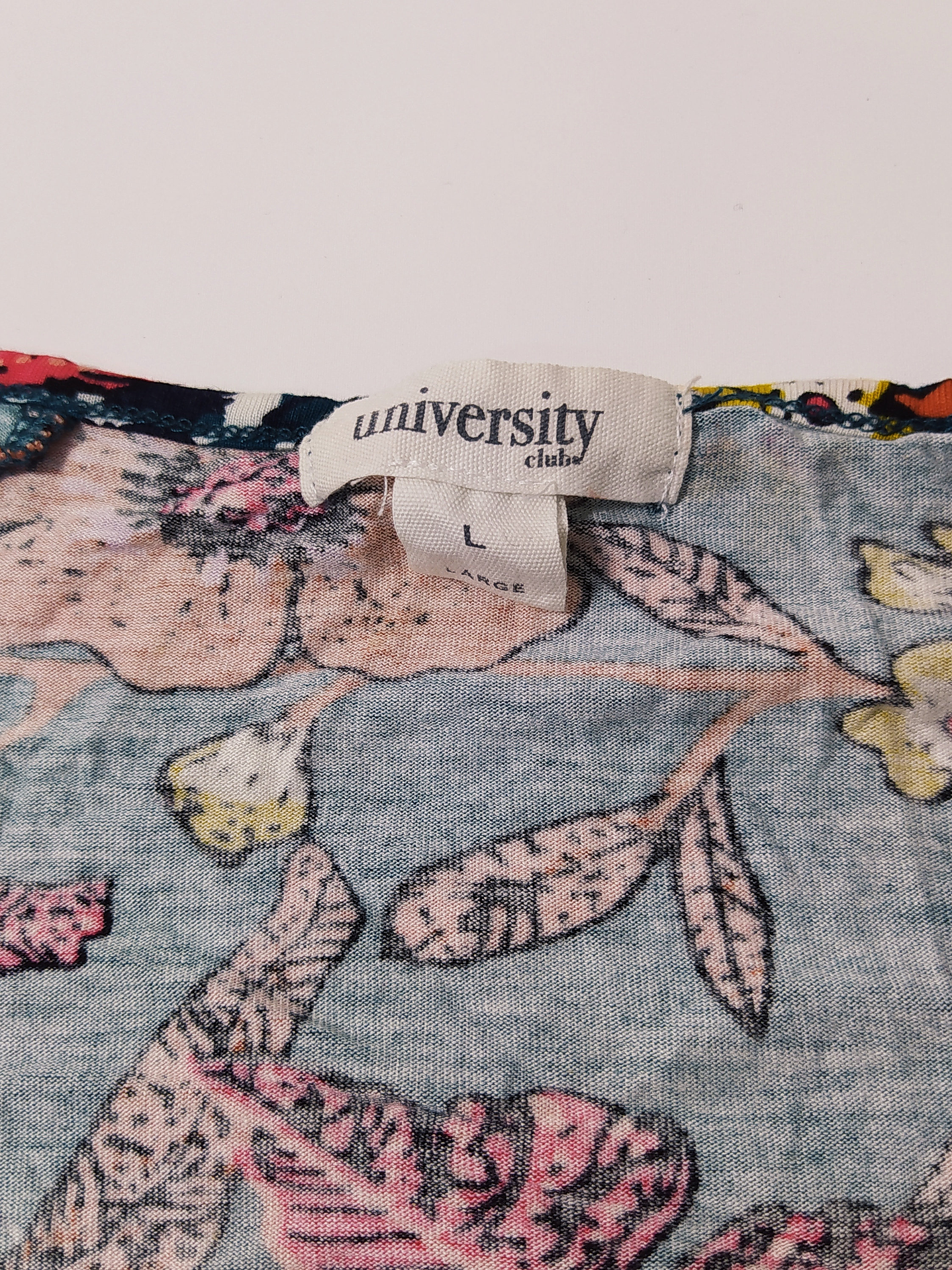 Vestido Floral Azul Talla L VM14 2