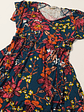 Vestido Floral Azul Talla L VM14 - Miniatura 3