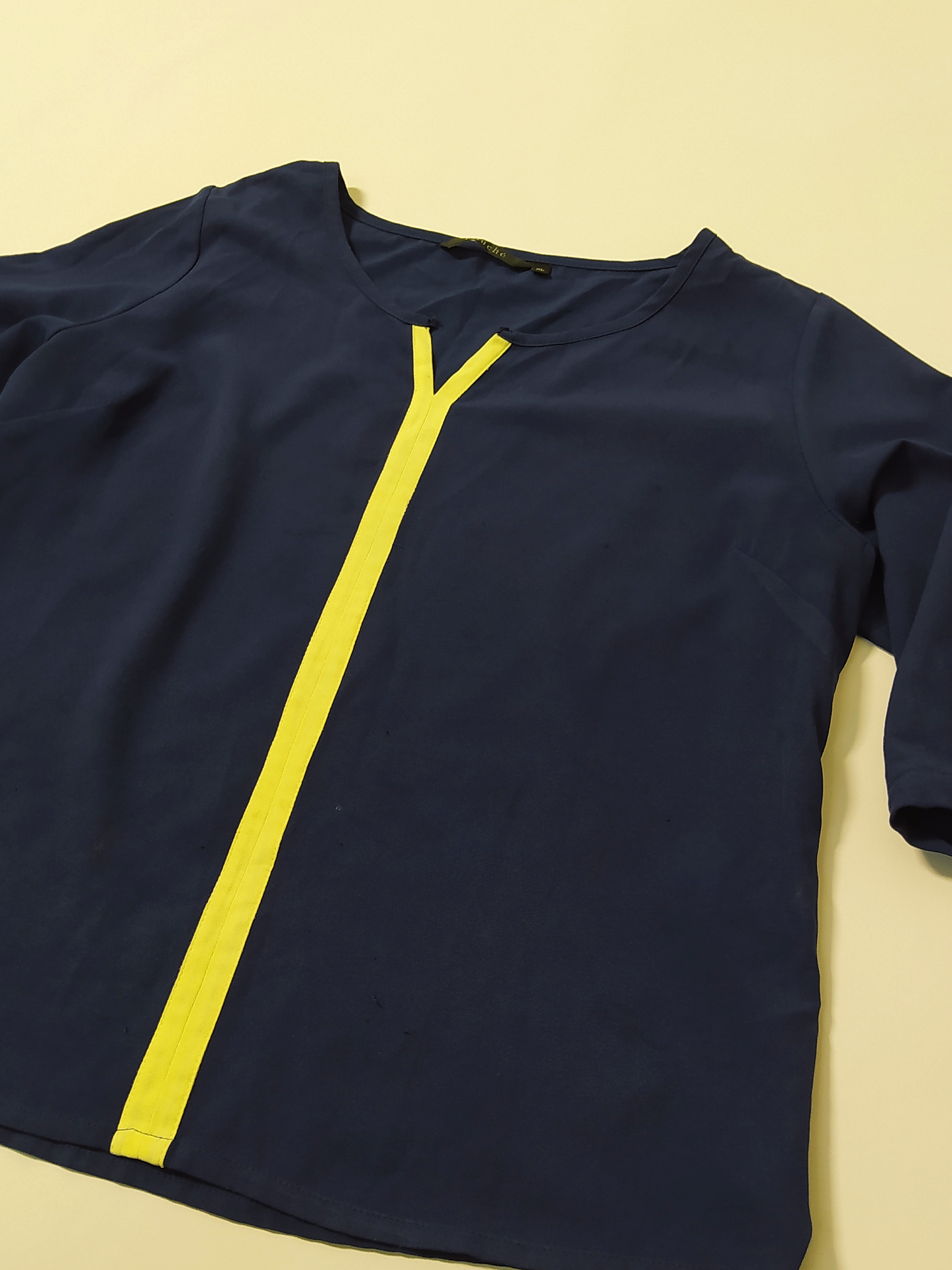 Blusa Azul Contraste Talla XL VM17 2