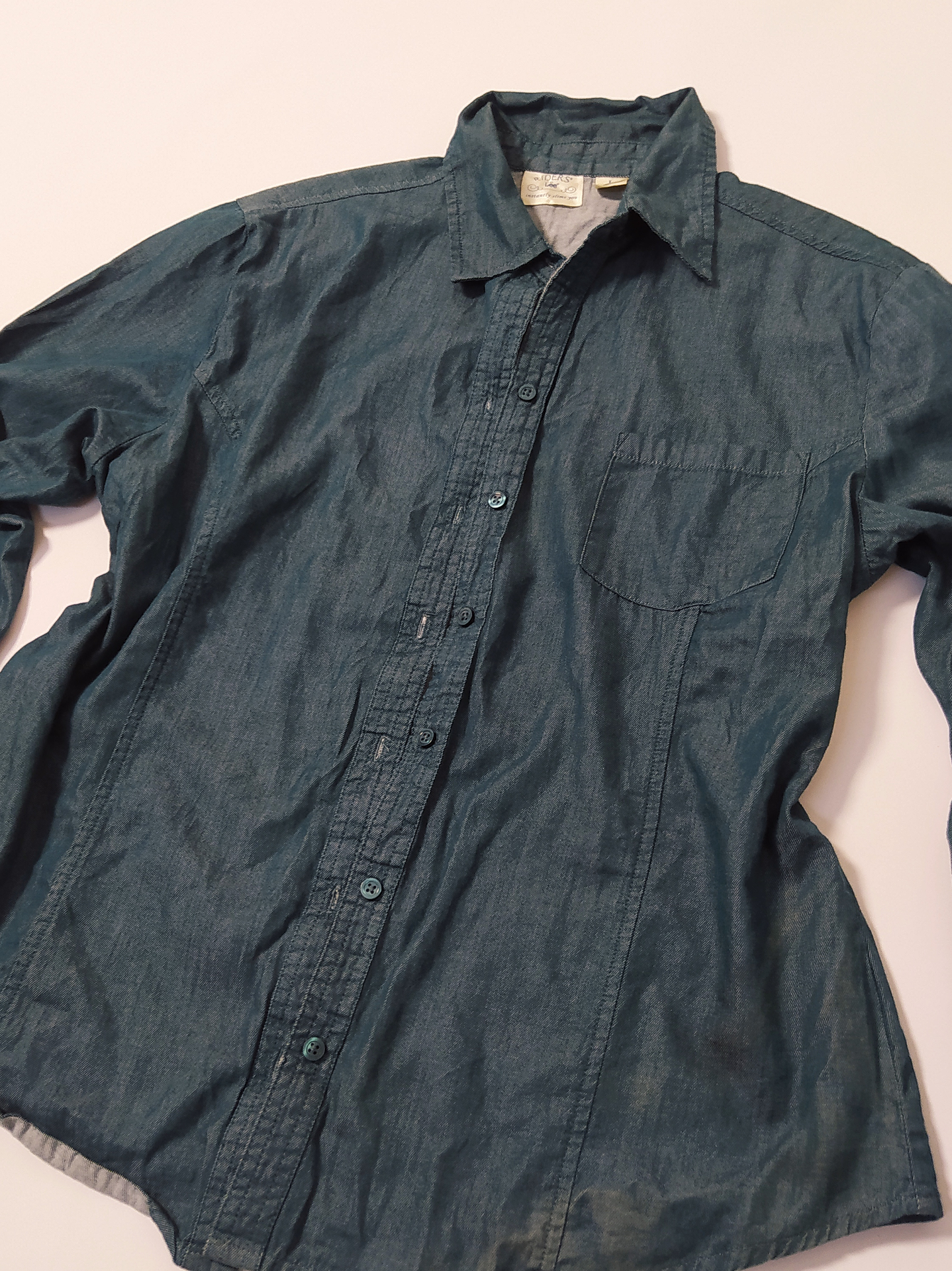 Camisa Denim Azul Talla L VM27 2