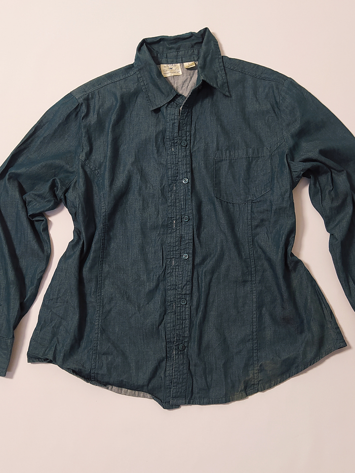 Camisa Denim Azul Talla L VM27 1