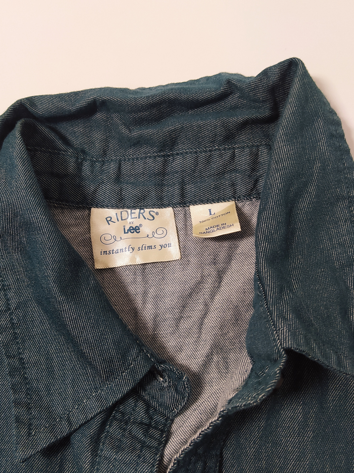 Camisa Denim Azul Talla L VM27 3