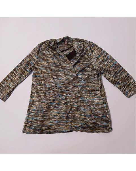 Blusa Cruzada Multicolor Talla L VM31