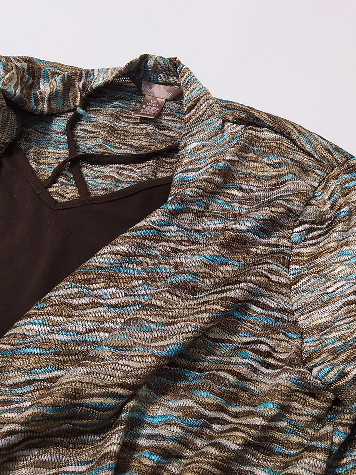 Blusa Cruzada Multicolor Talla L VM31 5