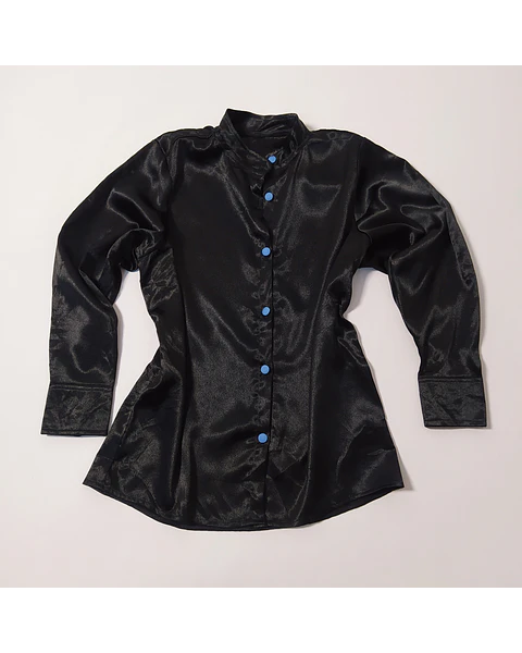 Blusa Negra Elegante Talla M VM28