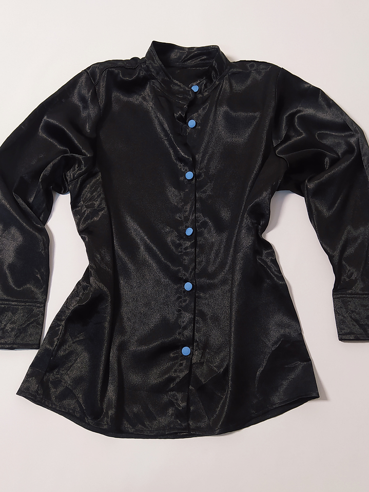 Blusa Negra Elegante Talla M VM28 1