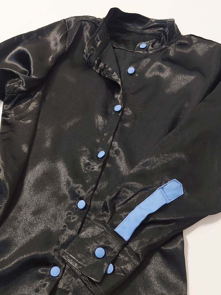 Blusa Negra Elegante Talla M VM28 4