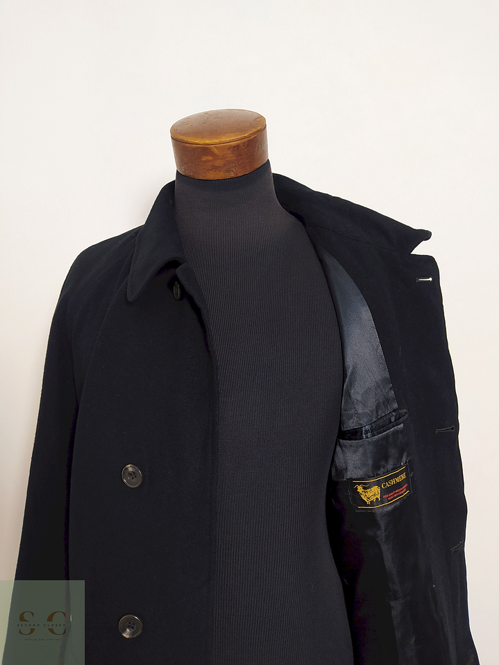 Abrigo Arbino Uomo Negro 100% Cashmere – Talla L 2