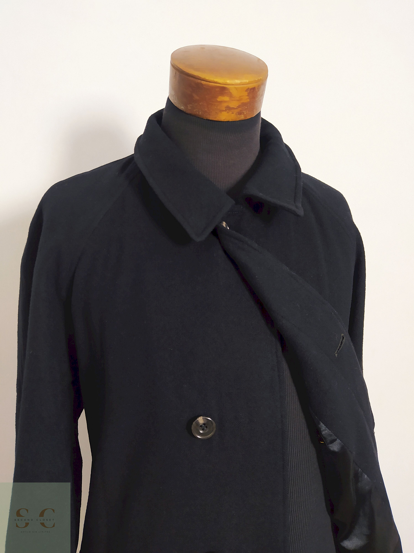 Abrigo Arbino Uomo Negro 100% Cashmere – Talla L 4