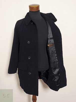 Abrigo Arbino Uomo Negro 100% Cashmere – Talla L