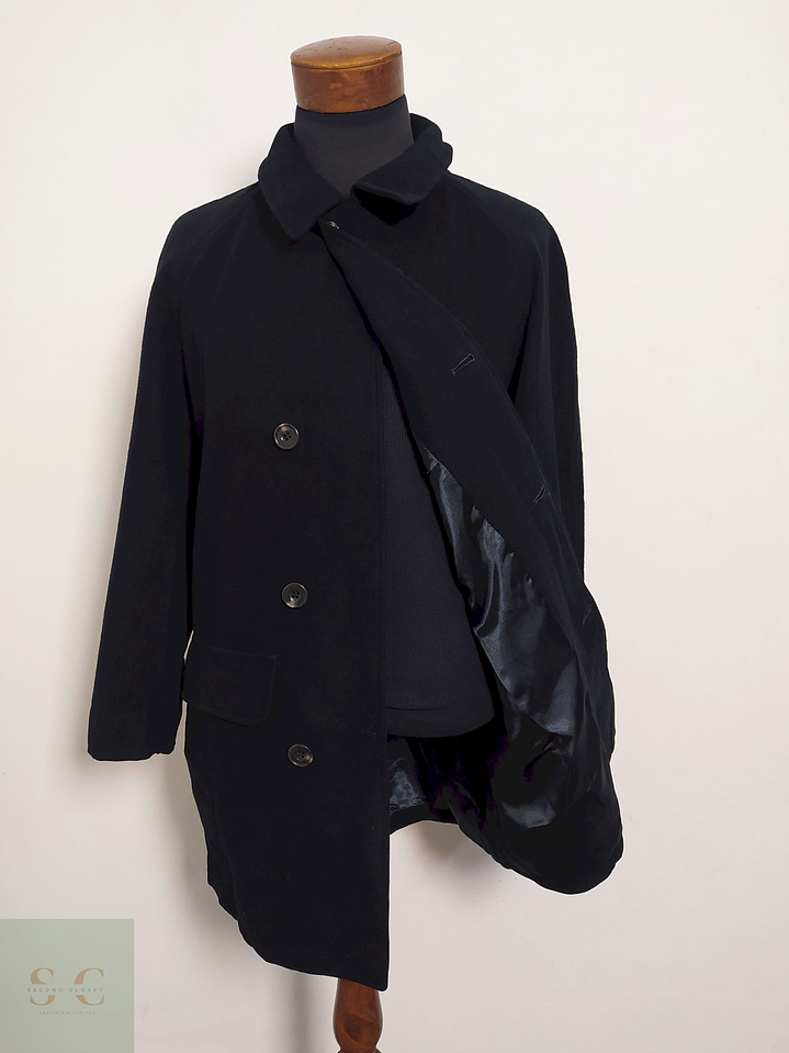 Abrigo Arbino Uomo Negro 100% Cashmere – Talla L 7