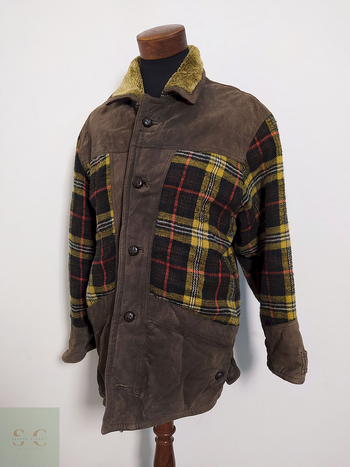 Chaqueta Cuero y Lana Estilo Heritage con Forro Interior Abrigado – Talla XL 2