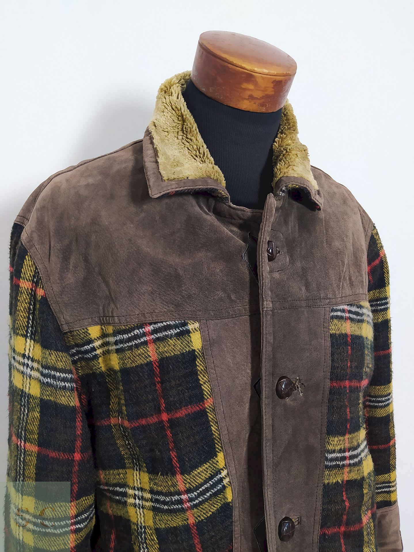 Chaqueta Cuero y Lana Estilo Heritage con Forro Interior Abrigado – Talla XL 3