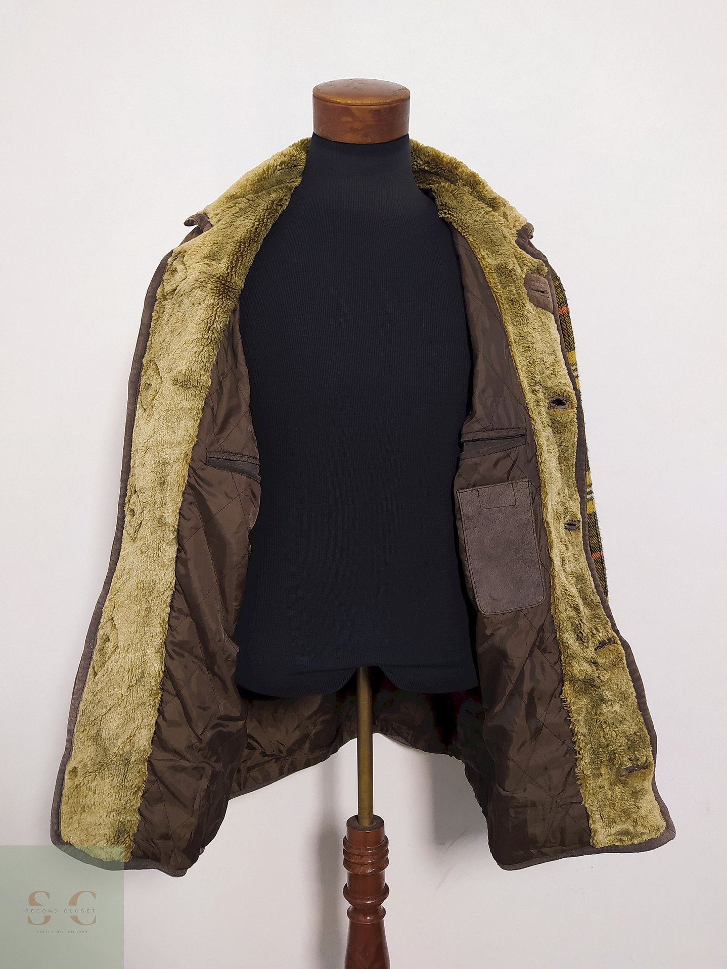 Chaqueta Cuero y Lana Estilo Heritage con Forro Interior Abrigado – Talla XL 5