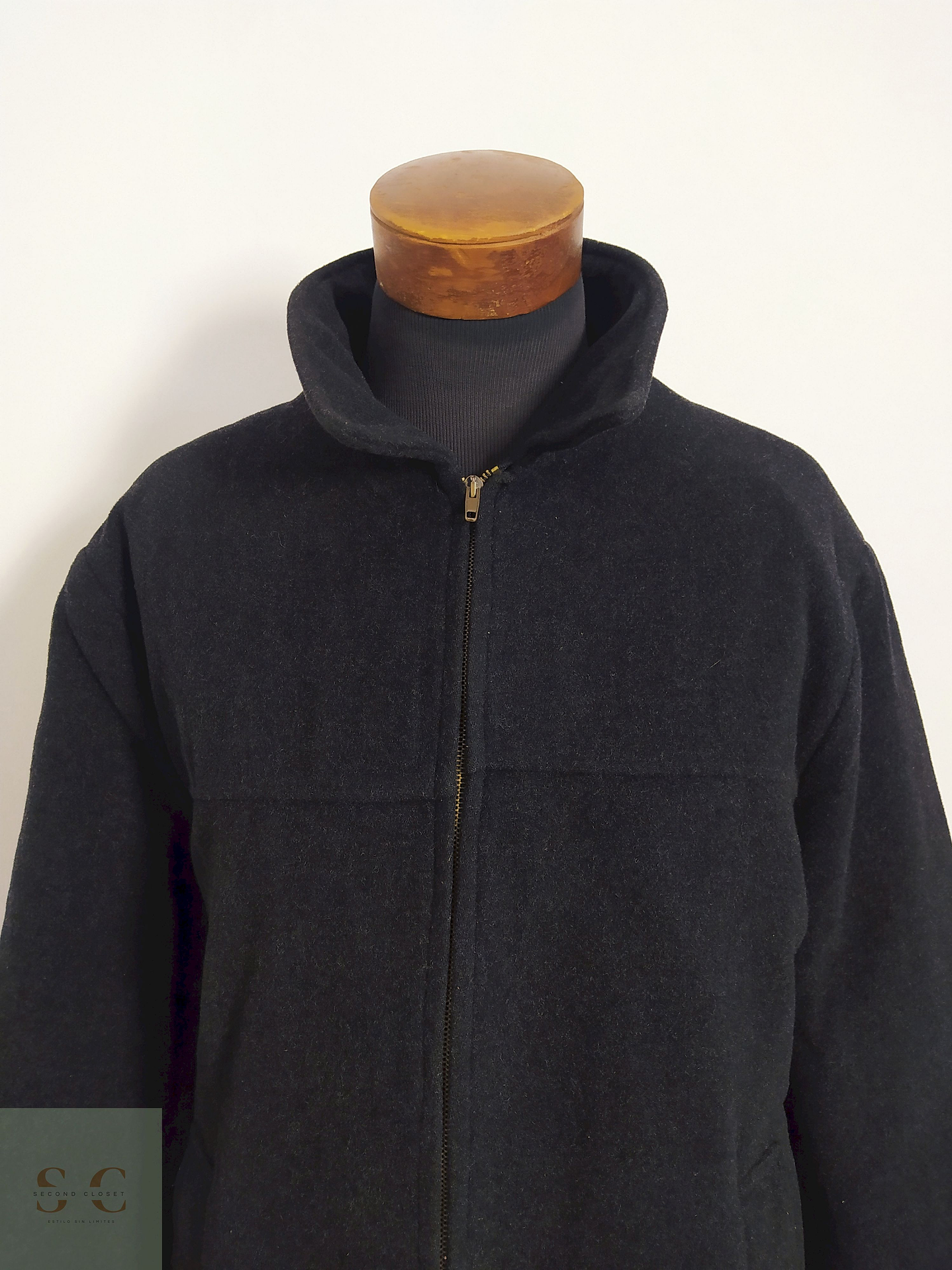 Chaquetón Pull & Bear Plomo Oscuro con Interior Abrigado – Talla XL 2