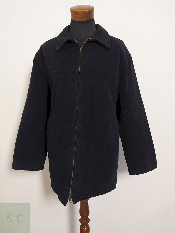 Chaquetón Pull & Bear Plomo Oscuro con Interior Abrigado – Talla XL 3