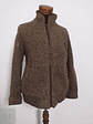 Chaqueta Lana Virgen Café con Forro Cuadrillé – Talla M - Miniatura 4