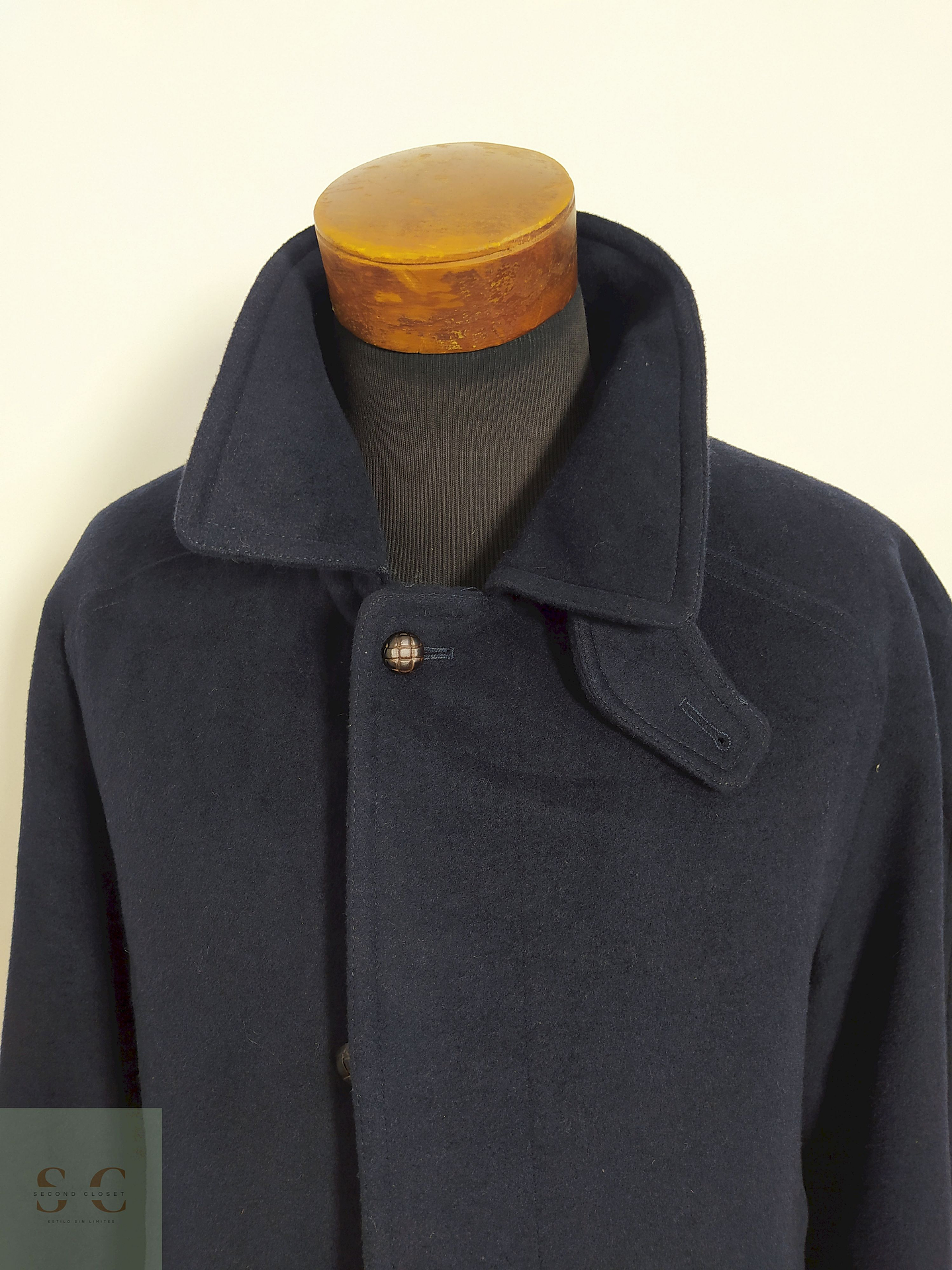 Abrigo Loden Olloqui Azul Oscuro – Lana Blend Premium – Talla XL 2