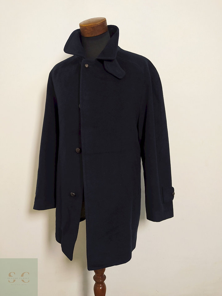 Abrigo Loden Olloqui Azul Oscuro – Lana Blend Premium – Talla XL 4